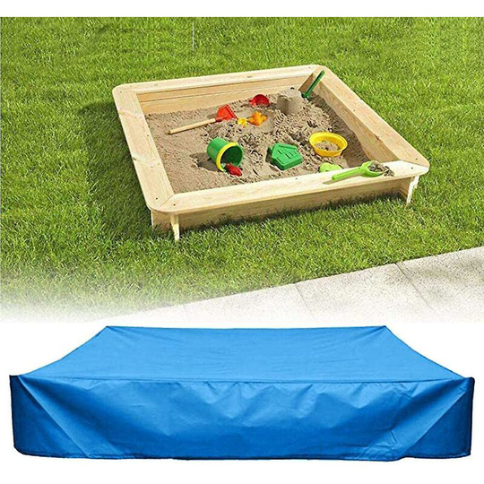 Sandbox Cover with Drawstring Waterproof uv Protection for Outdoor Sandbox Blue 200x200x20
