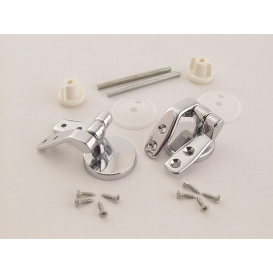 Wood Toilet Seat Hinges Chrome 90009910 - Primaflow