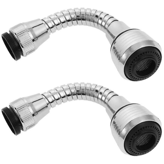 Ilovemilan - 2-piece stainless steel 360 rotary water-saving faucet faucet aeration faucet