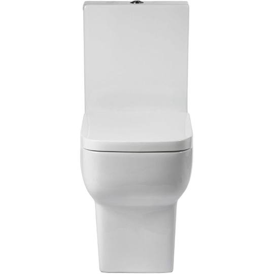 Verona - Bella Close Coupled Toilet with Push Button Cistern - Soft Close Seat