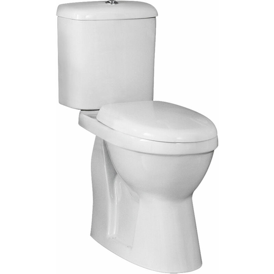 Nuie - Ivo Comfort Close Coupled Toilet Push Button Cistern - Standard Seat