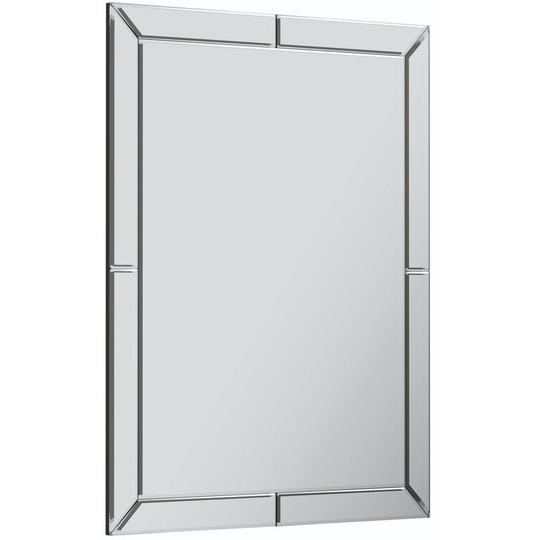 Beaumont bathroom mirror 800 x 600mm - Silver - Accents