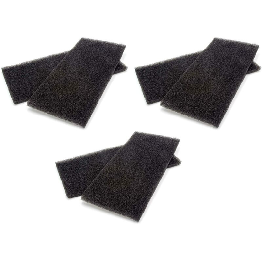 vhbw 6x Foam Filter HX 481010354757 compatible with Whirlpool Tumble Dryer Heat Exchanger