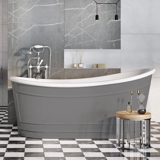 Aina 1675 mm x 1675 mm Freestanding Slipper Bathtub