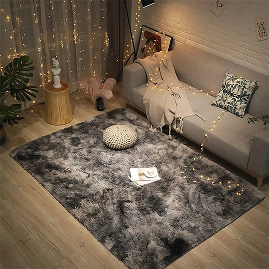 Divis No Pattern And Not Solid Colour Grey Area Rug