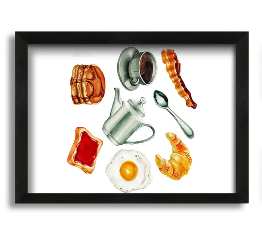 Breakfast Ready - Picture Frame Painting on Canvas