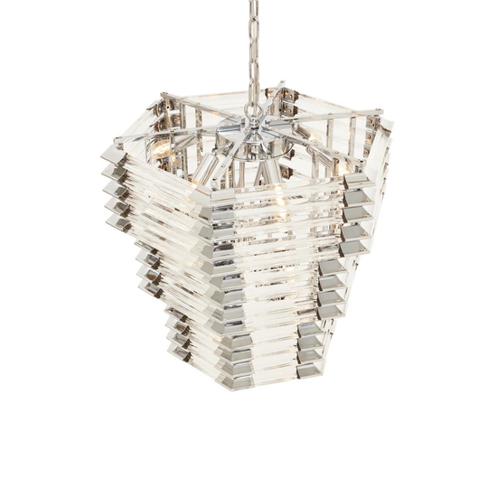 Karli Glass And Chrome Finish Prism Light