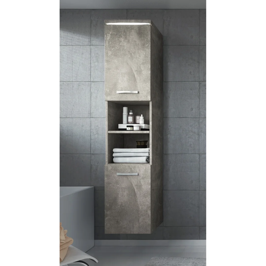 Valentine 35cm x 160cm Corner Wall Mounted Cabinet