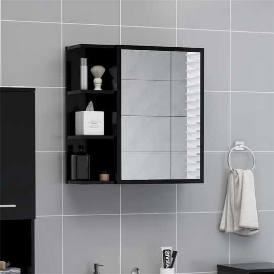 Bathroom Mirror Cabinet Concrete Grey 62.5X20.5X64 Cm Chipboard