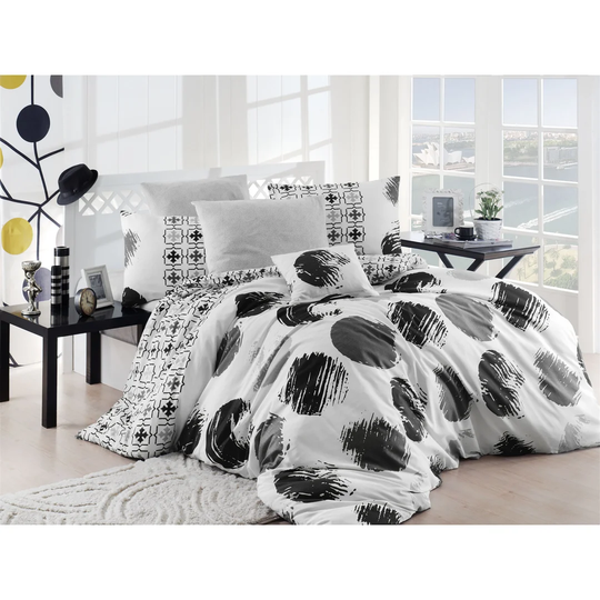 Tonya Black/White Duvet Cover Set