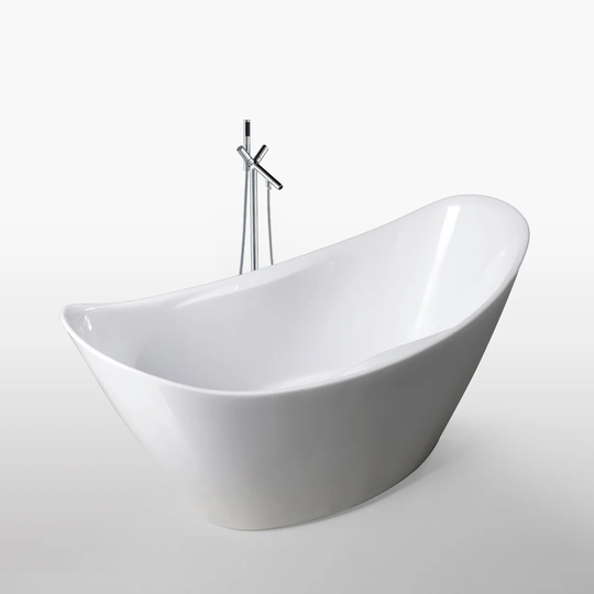 Wanda Freestanding Bathtub Modern Design Bath Tub Faucet 172 x72cm New