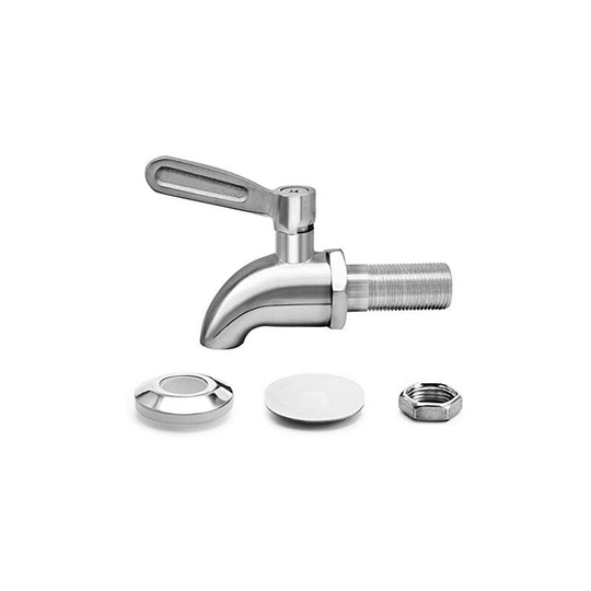 Stainless Steel Beverage Dispenser Replacement Faucet for Homemade Barrel Fermented Wine Beer Beverage Juice Dispenser Faucet (1 Pack)