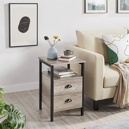 Audrick 2 Drawer Bedside Table