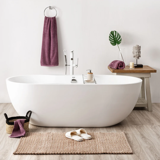 Clontarf Acrylic 1800 mm x 860 mm Straight Single Ended Bathtub