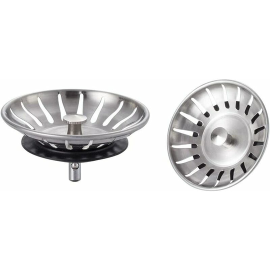 Stainless steel Kitchen Sink plug - Universal kitchen sink coat (diameter: 78 mm), slot sink stopper, anti -bunner kitchen sink grille, stainless