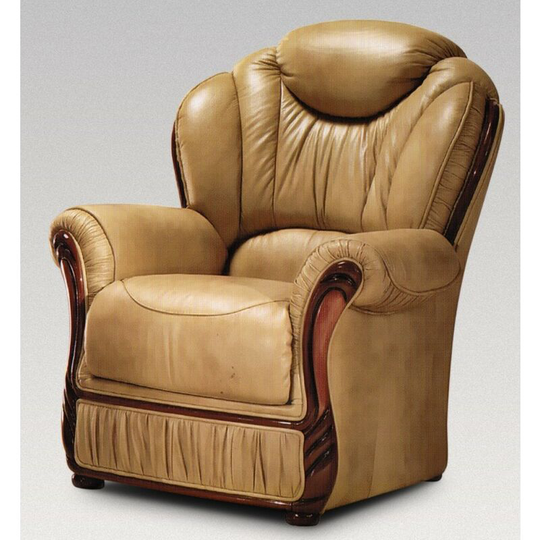 Hawaii Armchair Genuine Italian Nut Leather Sofa Offer