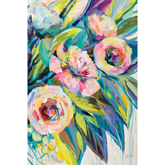 Pink Delights II by Jeanette Vertentes - Wrapped Canvas Painting