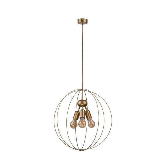 Sadler 3-Light Geometric Globe Pendant