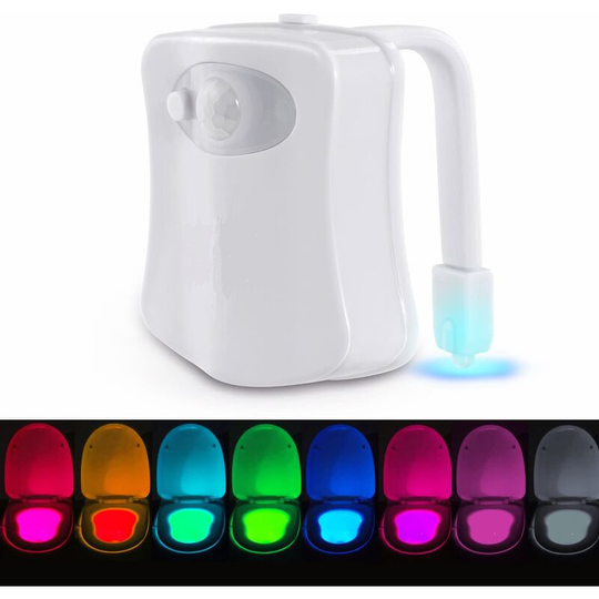 Toilet Light led Night Light Motion Detector Lighting led Toilet Light for Bathroom/Bathroom/Toilet/Cabinet/Sink/Cup Seat 8 Colors with Various