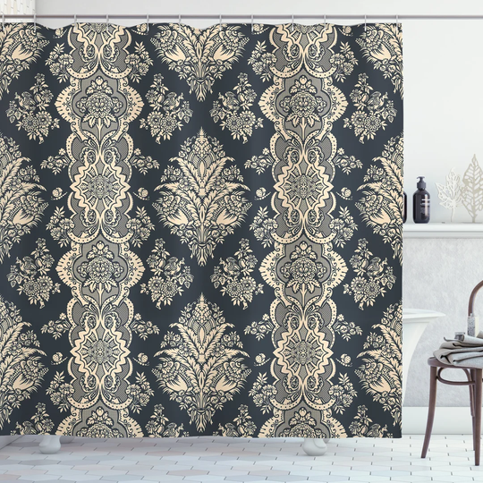 Bhriclan 13 Piece Polyester Shower Curtain Set