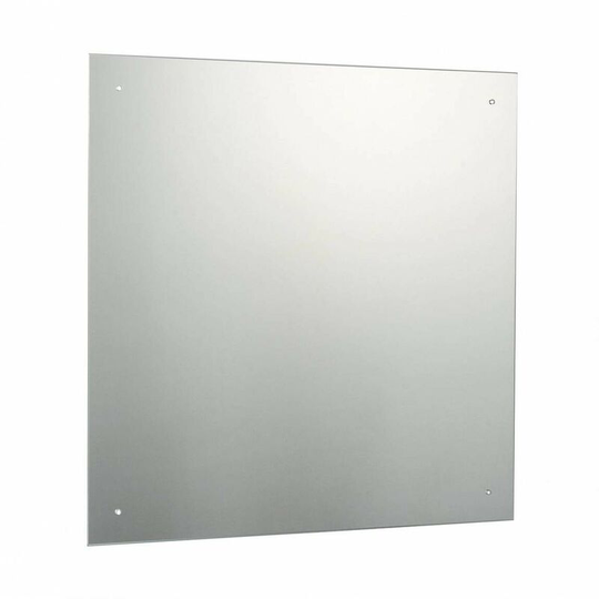 Square bevelled edge drilled bathroom mirror 600 x 600mm - Accents