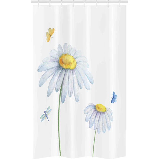 Heimgard 8 Piece Polyester Shower Curtain Set + Hooks