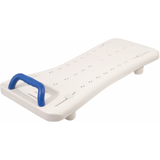 Loops - Width Adjustable Plastic Bath Board - Integral Handle - Easy Drain Soap Dish