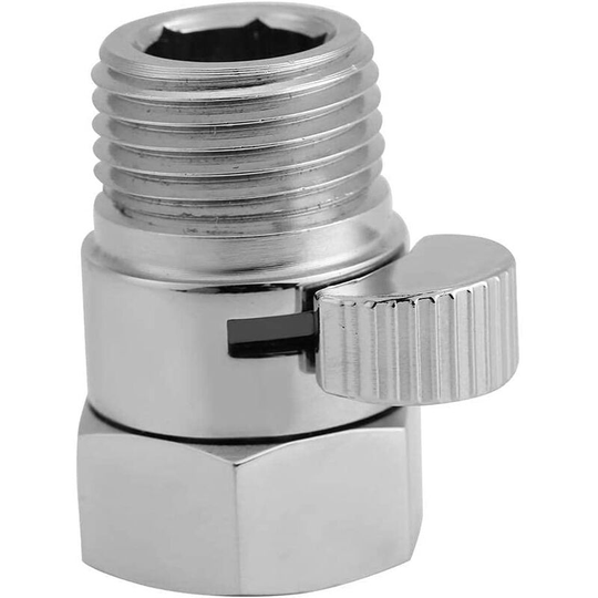 Perlerare - Stop Valve Shower Head Brass Head Valve Water Saving Fluid Control for Bidet Sprayer G1/2