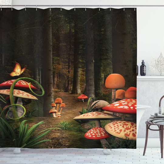 Billylee 13 Piece Polyester Shower Curtain Set