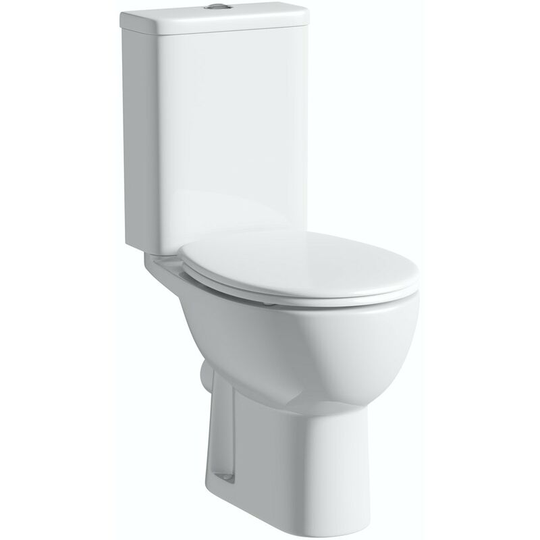 Elena close coupled toilet with soft close seat - White - Orchard