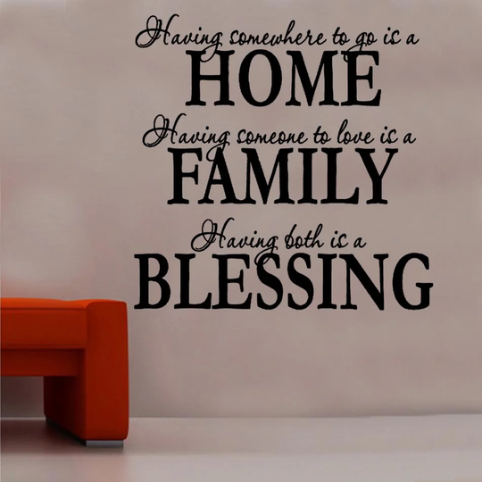 Home Family Blessing Decal Vinyl Wall Sticker