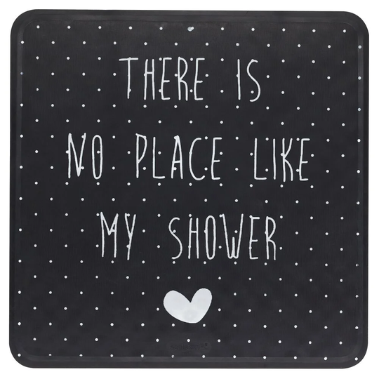 Happy Larry Lyrics Anti-Slip Mat 53X53 cm Rubber Black