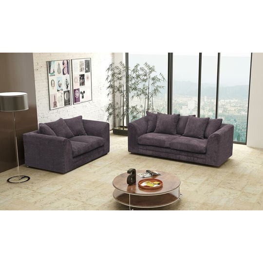 Darcey 3 Seater & 2 Seater Sofa Set - Chocolate
