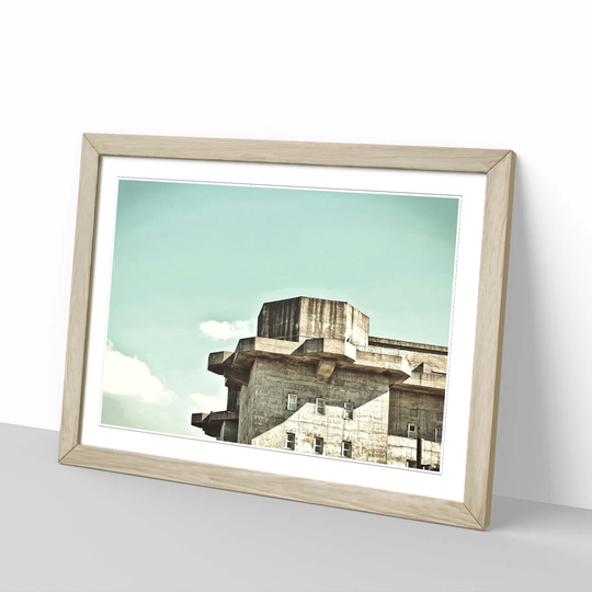 Architecture Bunker House Framed Photographic Print