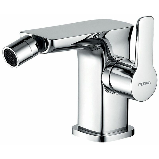 Flova Urban Bidet Mixer With Clicker Waste Set - Chrome - URBID - Chrome
