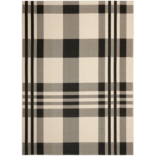 andish Black/Bone Indoor/Outdoor Area Rug