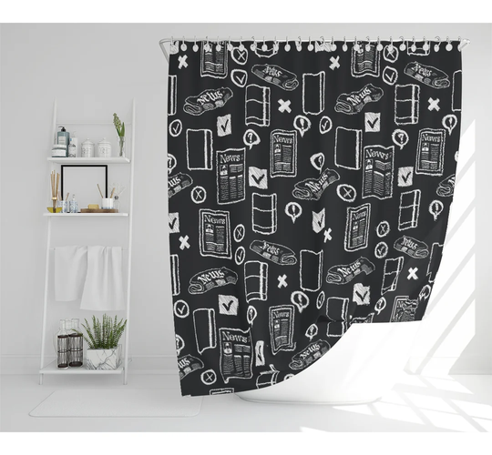 Dimitriya Polyester Shower Curtain Set