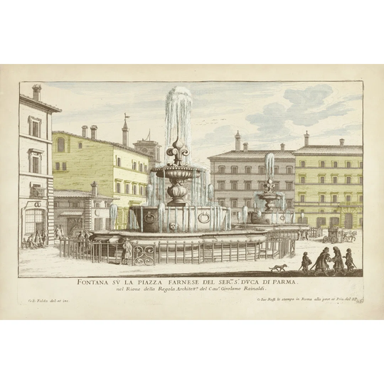 Fountains of Rome IV by Vision Studio - Wrapped Canvas Graphic Art
