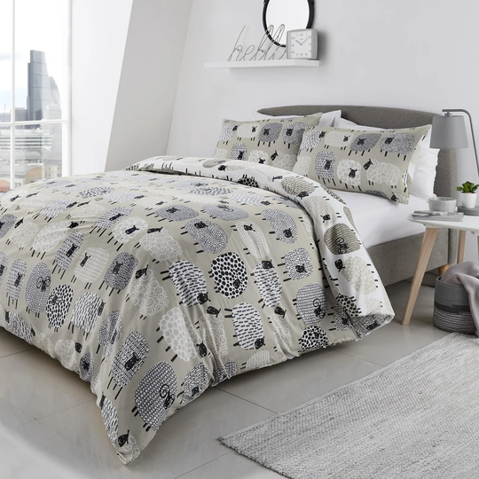 Holton 130 TC Reversible Modern & Contemporary Duvet Cover Set
