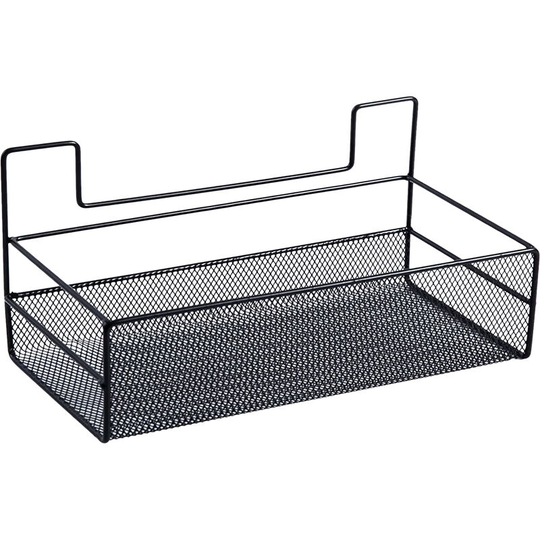 Shower Caddy Bathroom Shelf Organizer Wall Mounted Bathroom Shelf No Drilling Adhesive Shower Storage Basket Storage Rack, Black&L - Black&L