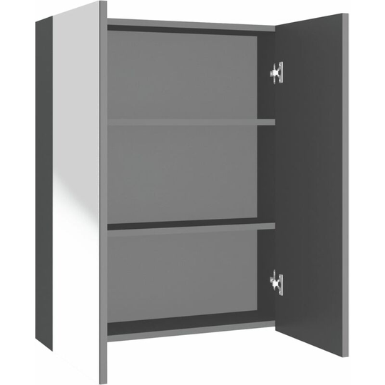 Vidaxl - Bathroom Mirror Cabinet 60x15x75 cm mdf Anthracite Anthracite