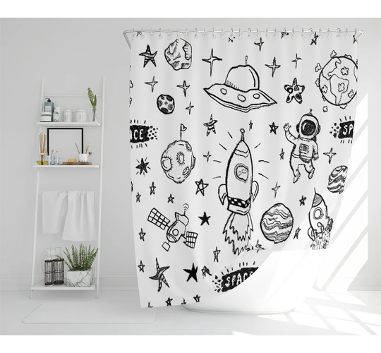 Colmesneil Polyester Shower Curtain Set