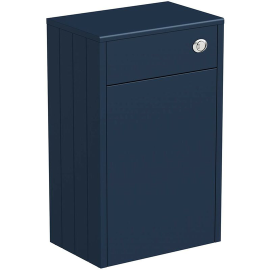 Dulwich navy back to wall toilet unit 500mm - Blue - Orchard