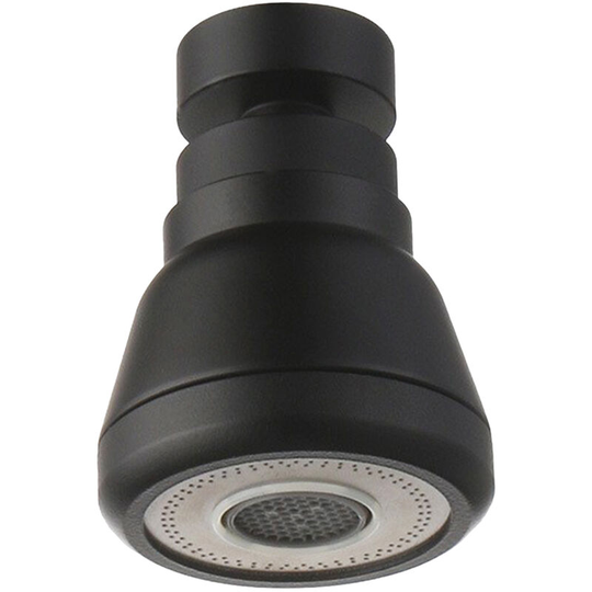 360° Rotatable Tap Head Faucet Extender Splash-Proof Kitchen Tap Sprayer with 3 Modes Water Saving Black Copper Water Tap Head, Short - Short