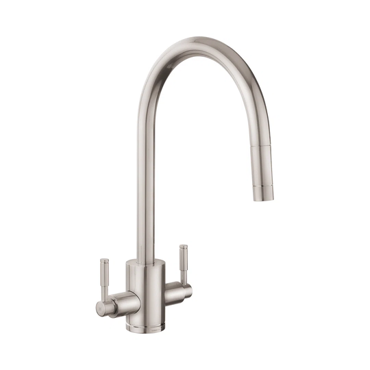 Pull Out Twin Lever Monobloc Tap