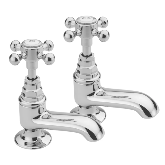 Allora Deck Mounted Pillar Taps