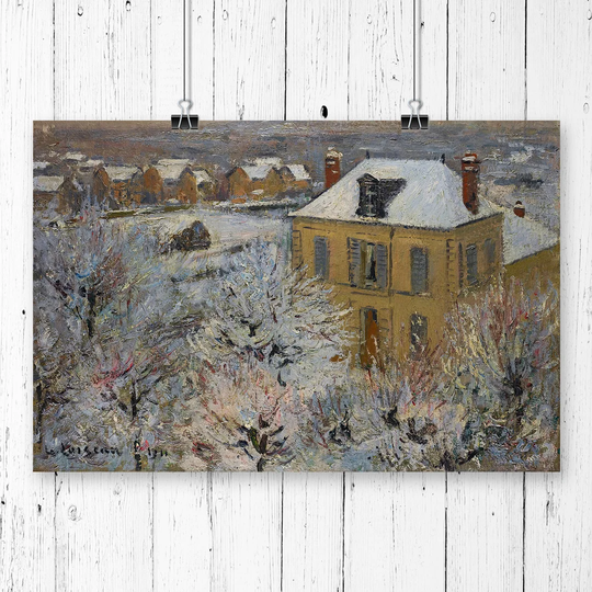 'Snowy Landscape' by Gustave Loiseau Printing Print