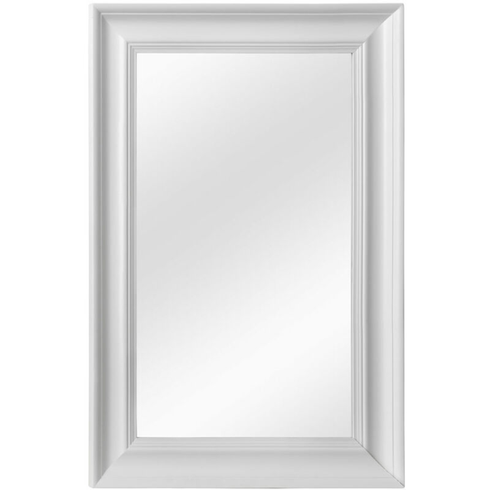 Urban Matt White Finish Wall Mirror - Premier Housewares