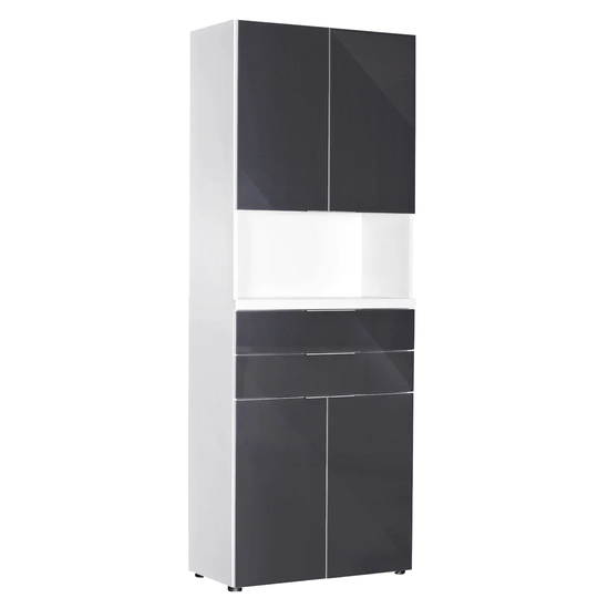 Wardsboro 4 -Door 2 -Drawer 6 -Shelf Storage Cabinet