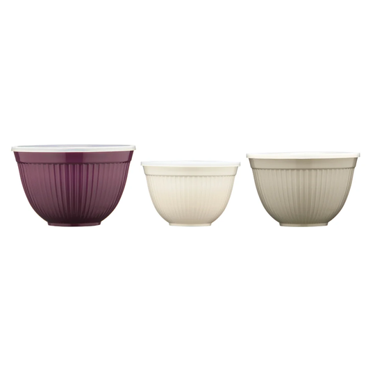 3 Piece Melamine Storage Bowl Set